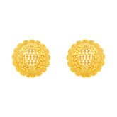 22k Yellow Gold Filigree Medium Earrings with gold weight of 8.11g